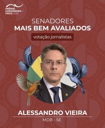 Alessandro Vieira volta a se destacar entre senadores mais bem avaliados
